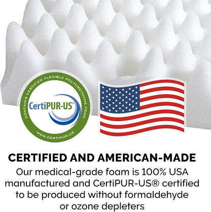 Soft, Orthopedic Foam Perfect Comfort Dog Bed with Washable & Removable Cover -Velvet Waves - Granite Gray, Dogs up to 55 Lbs - Large